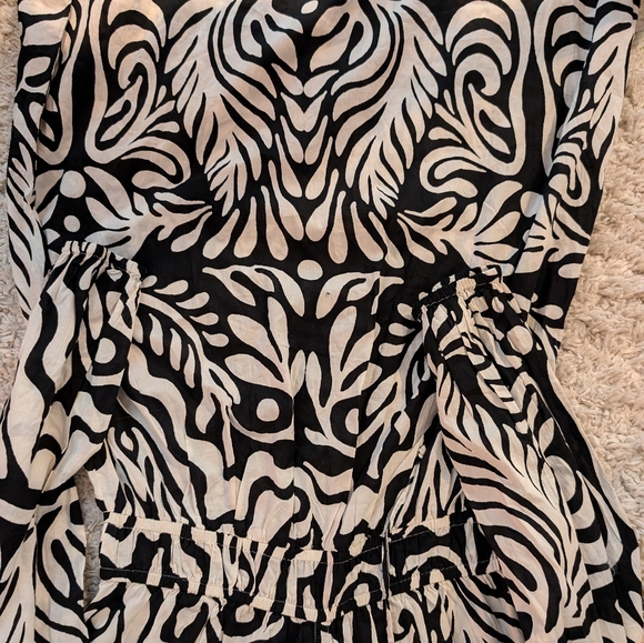 NWT- H&M Balloon-sleeved Cotton Dress - Picture 3 of 5